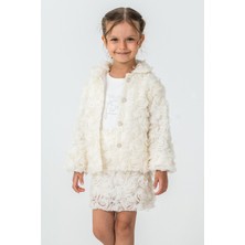 Kinderos Güllü Ceket ve Etekli Kız Çocuk 3\'lü Takım - 26K 2238