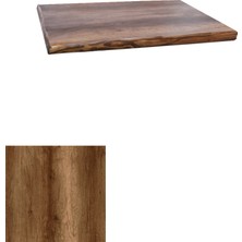 Dockers Laminat Masif Kenar Masa Tablası (90X90) - Barok