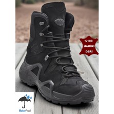 Ispartalılar 1490 Ortopedik Taban SU GEÇİRMEZ Hakiki Deri Erkek Bot Ayakkabı Askeri Tip Bot