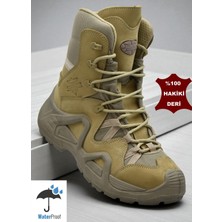 Ispartalılar 1490 Ortopedik Taban SU GEÇİRMEZ Hakiki Deri Erkek Bot Ayakkabı Askeri Tip Bot