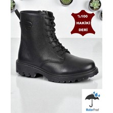 Ispartalılar 7106 Scooter Ortopedik Hakiki Deri Erkek Bot Ayakkabı Fermuarlı