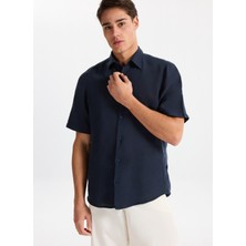 Boss Regular Fit Gömlek Yaka Lacivert Erkek Gömlek Rash