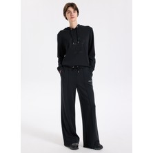 Discovery Expedition D5WL-EA3585 Siyah Relaxed Düz Kadın Eşofman Altı