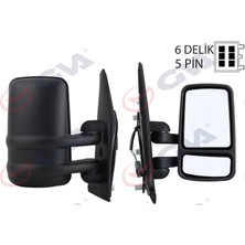 GVA Mtxdpn Diş Dikiz Aynasi Sağ Master-Movano 95 Elektrikli Isitmali Konveks