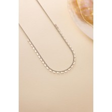 Nereze 925 Ayar Gümüş Rodyum Kaplama Gurmet Zircirli Minimal Balık Model Kolye