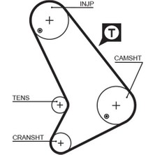 Gates Mtxdpn Triger Kayişi 130X280 130 Diş Transit Turbo 97-01 CT1055
