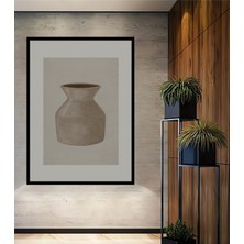 Teona Ahşap Dekoratif Ahşap Dikdörtgen Tablo Seramik Vazo Çerçeve Görünümlü
