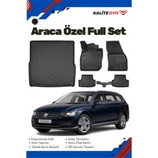 Ko Kaliteoto Volkswagen Passat B8 Variant 2022 Model Yumuşak Paspas+Bagaj Havuzu Seti