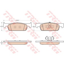TRW Mtxdpn Fren Balatasi Ön Küçük Tip [ Renault Clio Iv 1.2 16V/1.5 Dci 12 -, Symbol Iii 1.5 Dci 13 -, Symbol Ii 1.5 Dci 09 -, Dacia Sandero Ii 1.2/1.5 Dci 12 -, Logan Ii 1.5 Dci 12 - ]