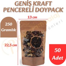 Carpcorn Geniş Kraft Pencereli Doypack 13X22,5X7 cm (50 Adet)