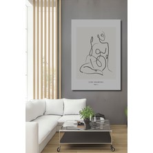 Teona Ahşap Minimalist Çizgi Sanatı Dekoratif Ahşap Mdf Ev/işyeri Duvar Tablo Dikdörtgen Ev/işyeri Duvar Tablo