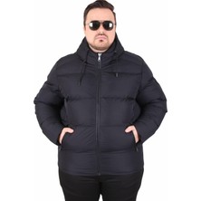 Moc Grande Mocgrande Erkek Büyük Beden Kapüşonlu Mont Lusso 2505 Sıyah