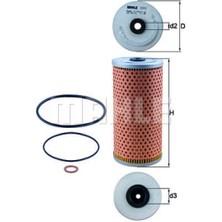 Mahle Mtxdpn Yag Filtresi Mercedes M119 W124 W210 W140 C140 W124 R129