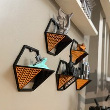 Hivhestin Hexagon Duvar Rafı (18X21X10 Cm) 3D Yazıcı Baskı