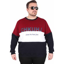 Moc Grande Mocgrande Büyük Beden Bisiklet Yaka 3ip Sweat Chao Ku 25721 Murdum