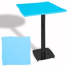 Dockers Dalgalı Kare Bistro Wermodin Masa 67X67 cm Tokyo Serisi (Esb) - Turkuaz