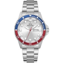 Slazenger SL.09.2544.2.04 Takvim ve Gün Göstergeli Çelik Kasa Metalik Renk Erkek Kol Saati