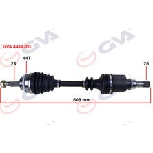 GVA Mtxdpn Komple Aks Sol Clio Symbol Thalia 1.5 Dci 08- Abs Li 44DİŞ 609MM