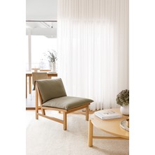 Ran Perde Şerit Desenli Tül Perde - Açık Pembe - 1x2,5 Pile - ETY444