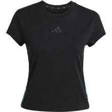 adidas  Kadın  Siyah  T-shirt W AOP TEE JM1850