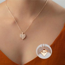 Keyfim Shop Isme Özel Melek Kanatlı Kolye