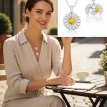 Keyfim Shop Kişiye Özel Papatya Temalı Kolye