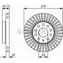 Bosch Mtxdpn Fren Diski Ön 9 Bijon 276 mm Audi A3 1.2 Tfsi 13-16, A3 1.4 Tfsi / 1.8 Tfsi 12-16, A3 2.0 Tdi 13-16, Vw Golf Vii 1.0 Tsi 17 -, Golf Vii 1.0 Tsi 15 -, Golf Vii 1.2 Tsi 12 -, Golf Vii 1.5 Tsi 1