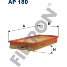 Filtron Mtxdpn Hava Filtresi Mitsubishi Carisma 1600-VOLVO S40 99-03 V40 99-04 169X343X35