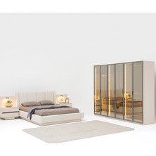 Eymense Lumera Yatak Odası Takımı Cam Kapaklı
