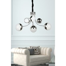 Begüsa Larin Ledli 7 .li Avize Krom Kaplama