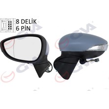 GVA Mtxdpn Diş Dikiz Aynasi Sol Fiesta 08 Elektrikli Isitmali Sinyalli Astarli Asferik 6 Fiş VM-6313EHPAL
