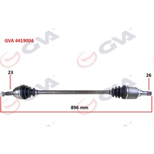GVA Mtxdpn Aks Ön Komple Sağ Clio Iv-Symbol 1.5dci 12 Logan Ii-Sandero Ii-Stepway 1.5dci 10 Stepway Ii 1.6-16 16V