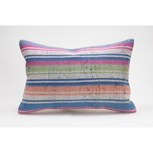 Kilim Wholesale El Yapımı Kilimden Yapılmış Vintage Kırlent Kılıfı, Yün, 40X60 cm