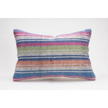 Kilim Wholesale El Yapımı Kilimden Yapılmış Vintage Kırlent Kılıfı, Yün, 40X60 cm