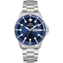 Slazenger SL.09.2544.2.01 Takvim ve Gün Göstergeli Çelik Kasa Metalik Renk Erkek Kol Saati