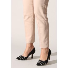 İdil Idil   Siyah Suet Taşlı Kadın Günlük