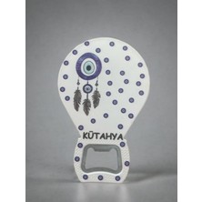 Mundy Kütahya Temalı Nazar Baskılı Magnet Şişe Açacağı Buzdolabı Süsü