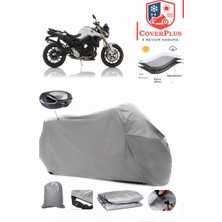 Autozel Bmw F 800 R Motor Brandası Gri Arka Çanta Uyumlu Motorsiket Brandası Motor Örtüsü Çadır Su Geçirmez Motosiklet Kılıfı Motor Brandası