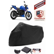 Tvs Apache Rtr 200 Siyah Motorsiket Brandası Motor Örtüsü Çadır Su Geçirmez Motosiklet Kılıfı Motor Brandası