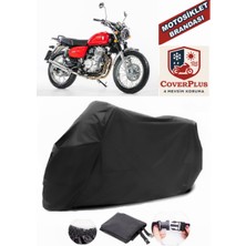 Jawa 350 Ohc Siyah Motorsiket Brandası Motor Örtüsü Çadır Su Geçirmez Motosiklet Kılıfı Motor Brandası