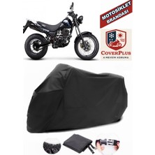 Kanuni Rt 125 D Siyah Motorsiket Brandası Motor Örtüsü Çadır Su Geçirmez Motosiklet Kılıfı Motor Brandası