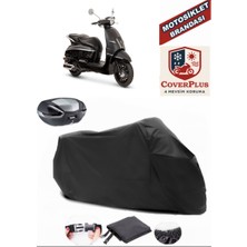 Peugeot Django 150 Siyah Arka Çanta Uyumlu Motorsiket Brandası Motor Örtüsü Çadır Su Geçirmez Motosiklet Kılıfı Motor Brandası