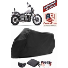 Regal Raptor Daytona 350 Siyah Motorsiket Brandası Motor Örtüsü Çadır Su Geçirmez Motosiklet Kılıfı Motor Brandası