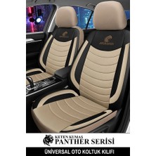 Kurra Store Renault Safrane I (B54) 2.2 (B543) (137 Hp) 1993 Trend Serisi Uyumlu Keten Oto Koltuk Kılıfı Bej