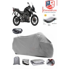 Triumph Tiger Explorer 1200 Arka Çanta Uyumlu (Gri) Motorsiket Brandası Motor Örtüsü Çadır Su Geçirmez Motosiklet Kılıfı Motor Brandası