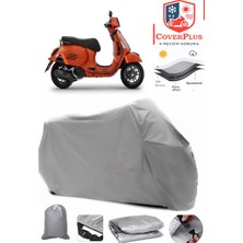 Vespa Gts 300 Super  Gri Motorsiket Brandası Motor Örtüsü Çadır Su Geçirmez Motosiklet Kılıfı Motor Brandası