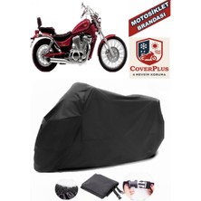 Suzuki Vs 800 Intruder Siyah Motorsiket Brandası Motor Örtüsü Çadır Su Geçirmez Motosiklet Kılıfı Motor Brandası