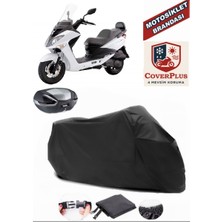 Sym Joyride Evo 200I Siyah Arka Çanta Uyumlu Motorsiket Brandası Motor Örtüsü Çadır Su Geçirmez Motosiklet Kılıfı Motor Brandası