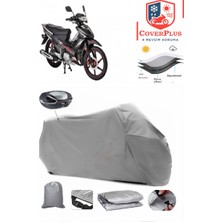 Salcano Altay 125 Arka Çanta Uyumlu (Gri) Motorsiket Brandası Motor Örtüsü Çadır Su Geçirmez Motosiklet Kılıfı Motor Brandası