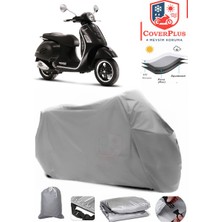 Vespa Gts 250 Gri Motorsiket Brandası Motor Örtüsü Çadır Su Geçirmez Motosiklet Kılıfı Motor Brandası